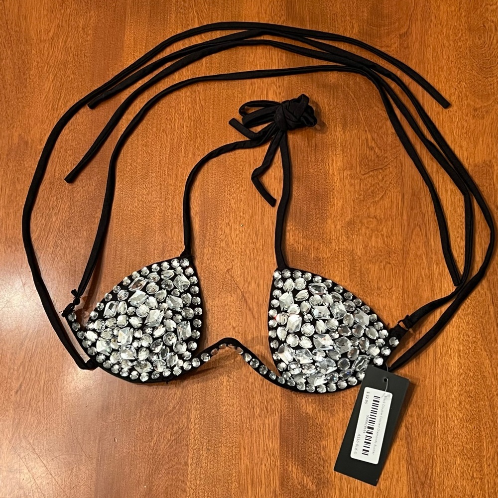 Bustier Top with Diamond Rhinestones